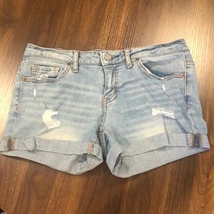 Aeropostale cuffed jean shorts